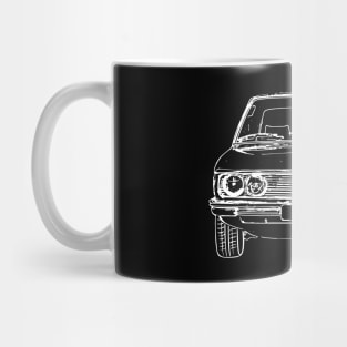 White E12 Car Sketch Art Mug